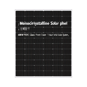 Panneau solaire monocristallin 600W PERC avec couvercle avant en verre, système solaire industriel - Product Image 2
