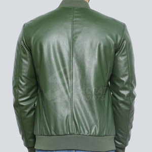 Veste en cuir imperméable grande taille pour homme avec logo frontal, idéale pour l'extérieur, modèle hiver, best-seller à prix abordable - Product Image 3