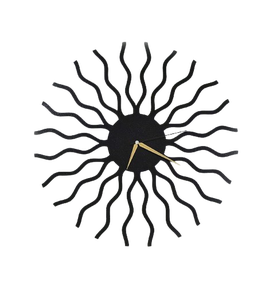 Horloge murale analogique en métal de conception luxueuse, fabrication OEM, avec couleur et taille personnalisées pour la décoration intérieure - Product Image 1