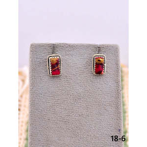 Pendientes de Plata de Ley con Dalia Rosa del Suroeste y Engaste de Bisel, Diseño Floral - Product Image 6