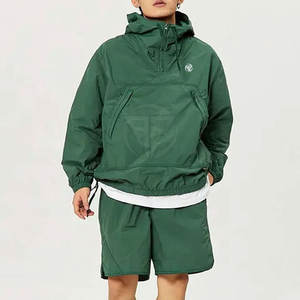 Conjunto de Pantalones Cortos Cortavientos Casuales con Capucha para Invierno, de Alta Comodidad, Tejido Ventilado para Entrenamientos al Aire Libre - Product Image 2