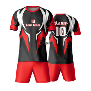 ชุดฟุตบอลผ้าโพลีเอสเตอร์สำหรับผู้ชายชุดยูนิฟอร์มฟุตบอลเสื้อฟุตบอลโลโก้ตามสั่ง - Product Image 4