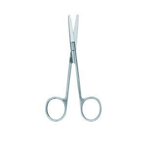 Ciseaux chirurgicaux droits de qualité industrielle de 165mm de 5 pouces avec manche en acier, émoussés tranchants standard à bord lisse pour une utilisation en salle de chirurgie - Product Image 5