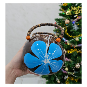 Sac écologique en coquille de noix de coco, sac en coquille de noix de coco fait main, exportateur de sac en coquille de noix de coco naturelle - Product Image 4