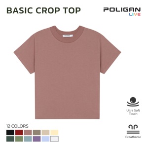 Ultrasoft Crop Tops para mujer Pantalones cortos manga en blanco CVC (algodón + poliéster) cuello forma retención personalizada alta calidad 190-200 GMS - Product Image 2