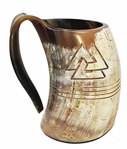 Tasse à corne à boire en céramique inspirée de Viking Prix de gros pour les fêtes au café Voyage et utilisation au bureau Fait à la main en Inde - Product Image 6