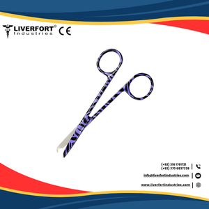 Tijeras de puntada quirúrgica de 4,5 "rectas, titanio negro media luna gancho delicado eliminación de sutura tijera Primeros Auxilios instrumentos EMS - Product Image 2