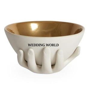 <b>Blue</b> And Gold Finished Chocolate <b>Bowl</b> Round Shape Tabletop Sweet <b>Bowl</b> Customized Size New Fancy Chocolate <b>Bowl</b> - Product Image 6