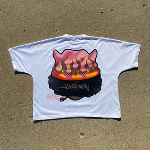 T-shirt court ample 100 % coton épais pour homme, personnalisable avec logo DTG, coupe ajustée, design vierge 2026 - Product Image 2