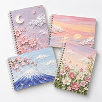 Individuelles Logo Hersteller Hardcover Anime Notizbuch Tagebuch Journal A5 Spiralblöcke für Schule Büro Kinder Mädchen Studenten