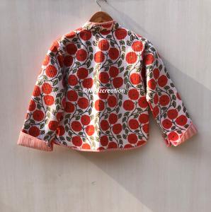 Vestes bohèmes matelassées à fleurs, style floral en coton, veste d'automne-hiver, manteau streetwear réversible, cadeau pour elle - Product Image 3