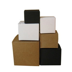 Natural Kraft Paper Box Cube Tuck Top Gift Box Marriage Emballage Cajas Cosmetic Jar Packaging Box Party Supplies - Product Image 6