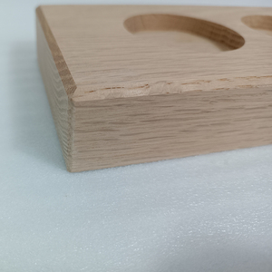 Blocs de chêne <span class=keywords><strong>en</strong></span> placage de couleur naturelle avec 2 fentes Présentoir <span class=keywords><strong>en</strong></span> <span class=keywords><strong>bois</strong></span> pour base de distributeur de <span class=keywords><strong>savon</strong></span> liquide et bouteilles à pompe Socle <span class=keywords><strong>en</strong></span> <span class=keywords><strong>bois</strong></span> - Product Image 3