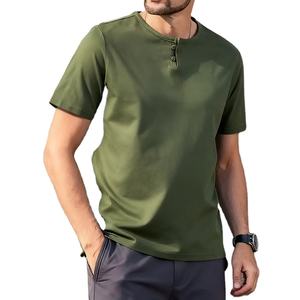 เสื้อยืดลำลองแขนสั้นผ้าโพลีเอสเตอร์/คอตตอนคุณภาพสูง ระบายอากาศได้ดี แห้งเร็ว น้ำหนัก 200 กรัม สำหรับผู้ชายไซส์ใหญ่ - Product Image 2