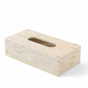Caja de Pañuelos Hecha a Mano con Incrustaciones de Nácar, Soporte Decorativo para Interiores de Alta Gama - Product Image 2