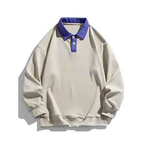 Polo ajustado informal personalizado de alta calidad Polo de manga larga OEM para hombre Logotipo y diseño personalizados - Product Image 2