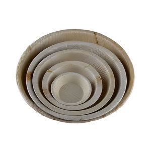 Bols profonds en feuilles de palmier naturelles Vaisselle biodégradable écologique jetable pour les hôtels de mariage-pour le service de fruits de dessert - Product Image 4