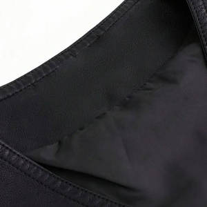 Chaleco de cuero para motociclistas para hombre, diseño clásico, cierre de cremallera, chaleco duradero y a la moda para viajes y exportación. - Product Image 6