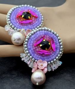 Boucles d'oreilles pendantes personnalisées multi-perles pour femmes, bijoux de fête festifs au meilleur prix, boucles d'oreilles perlées - Product Image 4