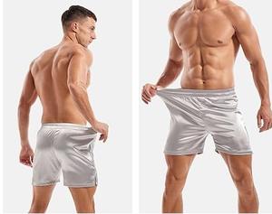 Shorts de sport en soie respirants brillants confortables pour hommes séchage rapide imperméable Fitness course plage décontracté - Product Image 5