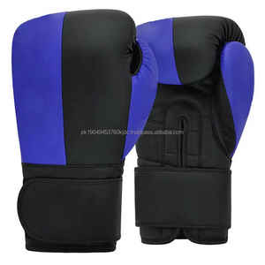 Meilleur prix personnalisé gants de boxe avec sangle en cuir de vachette imperméable Muaythai MMA gants d'entraînement en cuir/Pu pour l'extérieur - Product Image 4