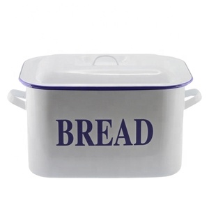 White Metal Iron Large Kitchen Ware Counter Top Bread Box <b>Sugar</b> <b>Tea</b> <b>Coffee</b> Container <b>Sets</b> New Ins Design White Finishing Food - Product Image 1
