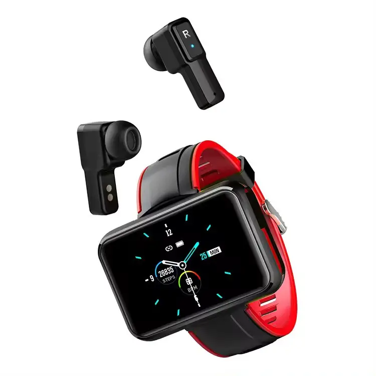 Top Quality 2 in 1 earbuds smartwatch earphone auriculares smart watch with earbuds earphone for sale