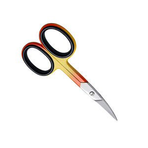 Poignée de couleur personnalisée ciseaux à cuticules pour ongles lame incurvée pour salons de beauté avec pointe pointue en acier inoxydable avec finition polonaise - Product Image 3