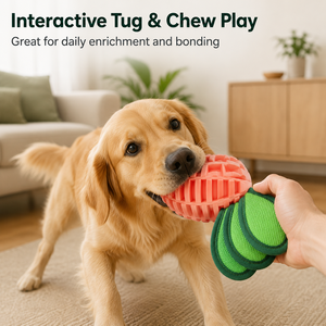 Interactive Dog Chew Toy Treat Dispensing Bunny Ball <b>Bite</b> Resistant Teething Toss Toy Indoor Pet Play - Product Image 4