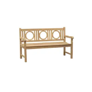 Banc de jardin en teck naturel Banc de patio pour l'intérieur et l'extérieur Mobilier commercial de haute qualité fabriqué en Indonésie - Product Image 1
