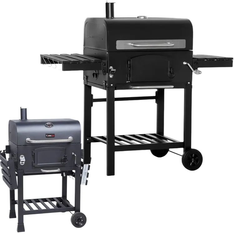 Nieuwe Upgrade Outdoor Zware Houtskool Barbecue Grill Outdoor Trolley Bbq Tuingrill