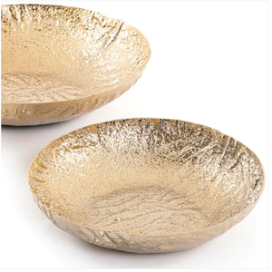 Juego de 3 cuencos de comida para restaurante redondos de diferentes tamaños, cuencos de Metal de Color cobre para servir comida, precio atractivo para eventos de boda - Product Image 5