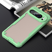 Coque arrière semi-transparente givrée en TPU+PC, étanche, antichoc, finition mate délicate, couleur unie pour Google Pixel 9 Pro XL