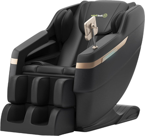 Fauteuil de massage pour tout le corps, fauteuil de massage à gravité zéro avec chaleur, rouleaux de massage, repose-pieds, modes automatiques, haut-parleur Bluetooth, écran tactile - Product Image 1
