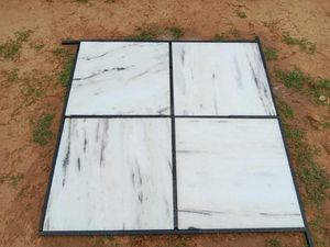 Azulejos de losa de mármol blanco moderno pulido 24 "x 24" suelo de hotel cocina baño Piedra Natural 12 "x 12" opción disponible - Product Image 4