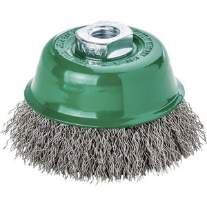 Cup <b>Brush</b> 65 Mm M14 0.35 Mm Wire Stainless Steel 12000 Min- Lessmann - Product Image 1