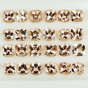 Morganita de melocotón Natural de grado de exportación 100%, piedras preciosas sueltas, tamaño calibrado, corte facetado, fabricación de joyas, piedras sueltas OEM - Product Image 2