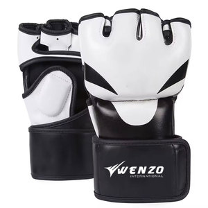 Gants d'entraînement et de combat MMA en cuir PU antidérapants, ajustement confortable, absorption des chocs pour la pratique des arts martiaux - Product Image 1