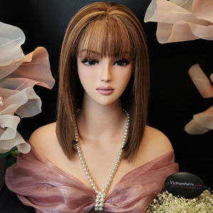 Vente chaude 2025 5x5 soie fermeture 100% haute qualité perruque de cheveux humains bruts pleine cuticule prix de gros - Product Image 1