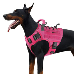 Oemオレンジハーネスハンドル付き犬用ハーネスベストミディアム大型犬用反射K9犬用ベストハーネスブルテリアダルメシアン