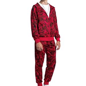 Nouveaux ensembles de survêtements en molleton 100% coton uni, camouflage, avec fermeture éclair, de qualité supérieure, différents styles, à prix abordable, service OEM - Product Image 4