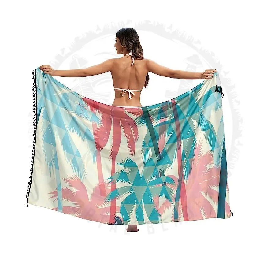 Vendita calda Sarong costume da bagno gonna da spiaggia 2023 Wrap Around Beachwear Cover Up Women Beach Bikini Wrap