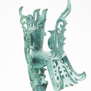 Sculpture artisanale chinoise ancienne en bronze, tête humaine et <span class=keywords><strong>corps</strong></span> d'oiseau, style mystérieux, créature rituelle mythique, décoration de luxe pour la maison - Product Image 4