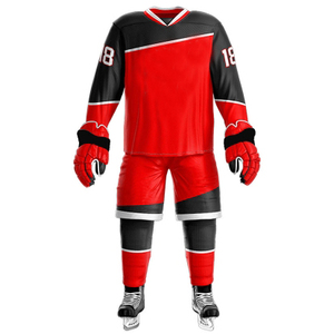 Meilleure vente en gros uniforme de hockey sur glace unisexe de haute qualité uniforme de hockey sur glace respirant - Product Image 3