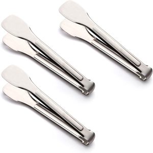 Stainless Steel <b>Buffet</b> Serving Salad Tongs Serving Food Tongs for Frying, Cooking, Clipping Toast Bread, Grilling, Pastry - Product Image 1
