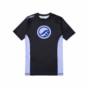 Custom Logo High Quality Wholesale Fitness <b>Swim</b> <b>Shirts</b> Rashguard Printed Short Sleeve Sportswear Polyester Adults Rash Guard - Product Image 1