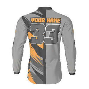 Team Racing Jersey for Men Motocross Style Breathable Long Sleeve <b>Shirt</b> Custom Logo Factory Direct Bulk Wholesale - Product Image 2