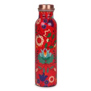 Eco-Friendly Designer Printed Copper <b>Water</b> <b>Bottle</b> <b>Metal</b> Drinking Accessory Lid Trusted Supplier for Special Occasions Drinkware - Product Image 4
