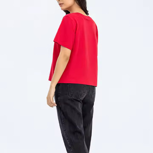 T-shirts Hip Hop pour femmes en polyester/coton, imprimés par sublimation, couleur personnalisée, OEM, vente en gros, anti-froissement, séchage rapide, t-shirts d'été - Product Image 6