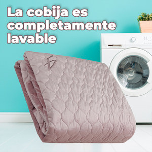 Set Copripiumino Rosa Chiaro con Tecnica di Tessitura, Funzione Rinfrescante, Motivo Tinta Unita, Imbottitura in Poliestere per Uso Domestico, Disponibile nelle Misure King e Queen - Product Image 3